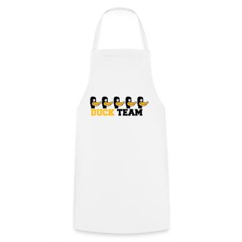 Duck Team - Tablier de cuisine - blanc - Devant - AI Model Male 185 dark (185cm)