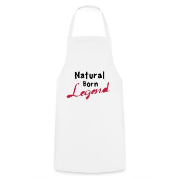 Born Legend - Tablier de cuisine - blanc - Devant - AI Model Male 185 dark (185cm)