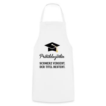 PDin - Kochschürze - Weiß - Vorne - AI Model Male 185 dark (185cm)