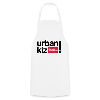 urbankiz kizomba connection ! - Cooking Apron - white - Front - AI Model Male 185 dark (185cm)
