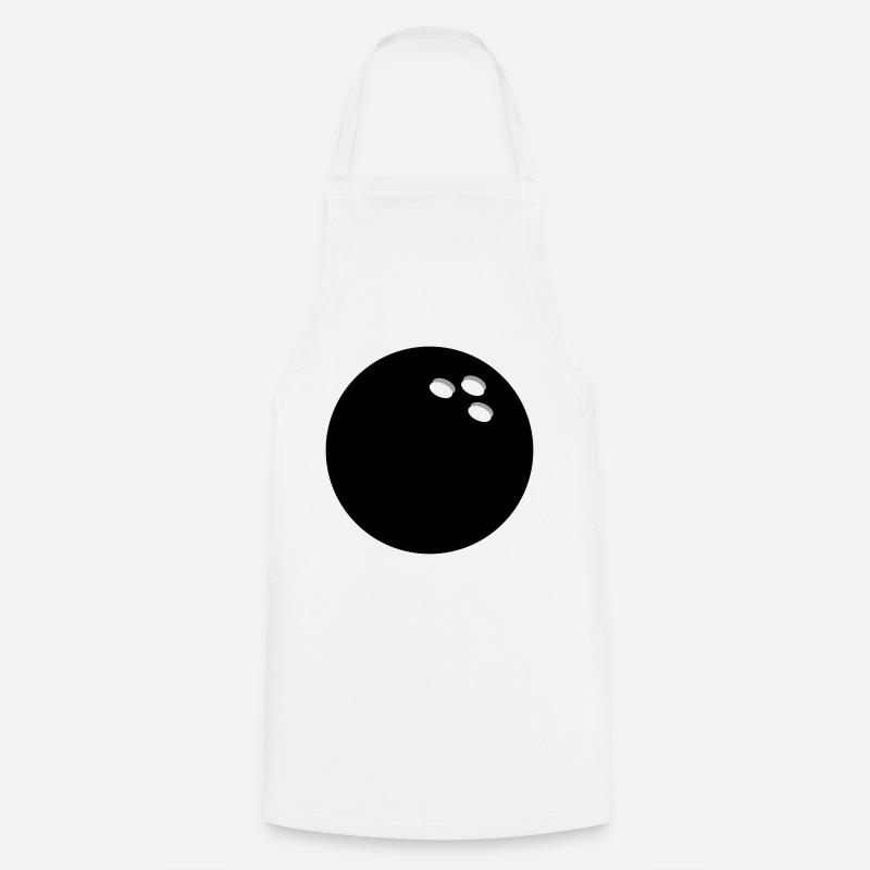 Bowling Boule de bowling - Tablier de cuisine - blanc