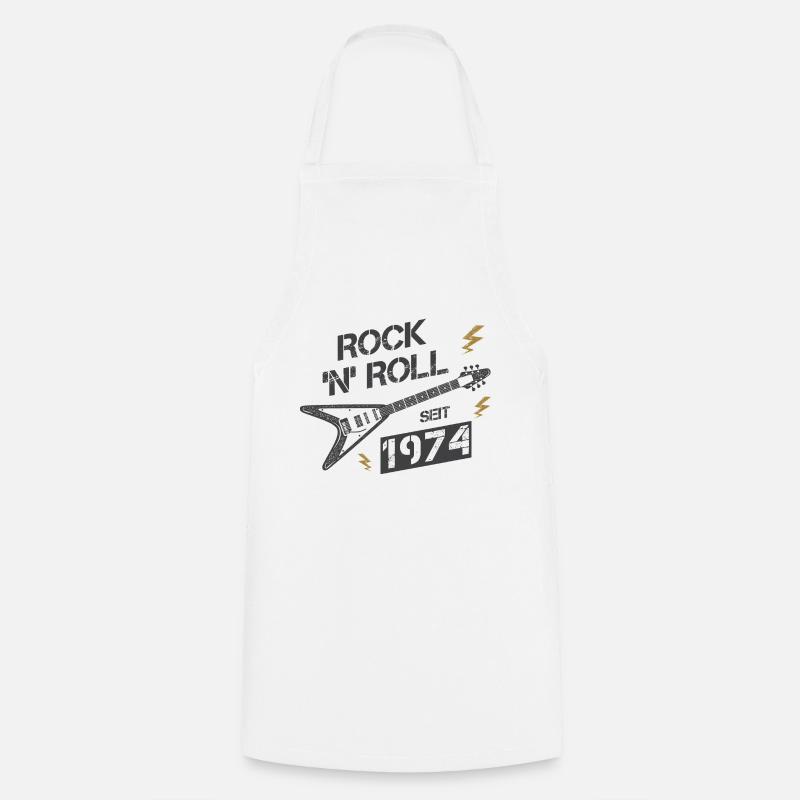 Rock'n Rolla 1974 - Kochschürze - Weiß