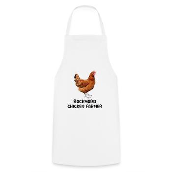 Backyard Chicken Farmer Animal Farming Farm Funny - Cooking Apron - white - Front - AI Model Male 185 dark (185cm)