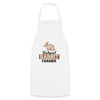 Backyard Rabbit Farmer Animal Farming Farm Funny - Cooking Apron - white - Front - AI Model Male 185 dark (185cm)
