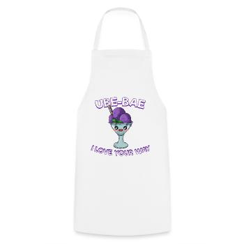 Philippinen Filipino Ube Nachtisch I Geschenk - Kochschürze - Weiß - Vorne - AI Model Male 185 dark (185cm)