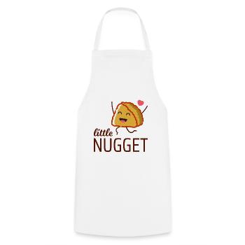 Little Chicken Nugget Fast Food Funny Saying - Cooking Apron - white - Front - AI Model Male 185 dark (185cm)