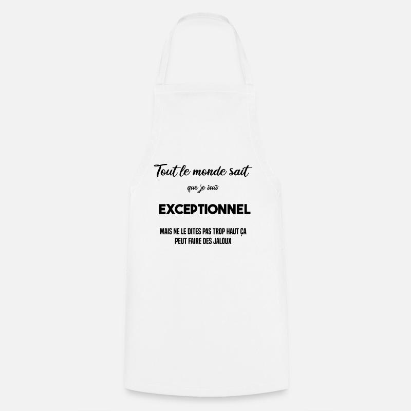 "Produit exceptionnel" - Tablier de cuisine - blanc