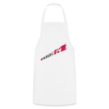 Anarchy Fuck the system - Cooking Apron - white - Front - AI Model Male 185 dark (185cm)