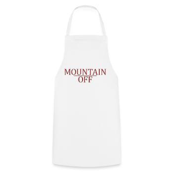 Mountain off - Kochschürze - Weiß - Vorne - AI Model Male 185 dark (185cm)