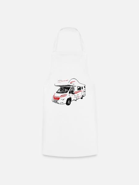Camping-car Alcove Ducato - Tablier de cuisine - blanc