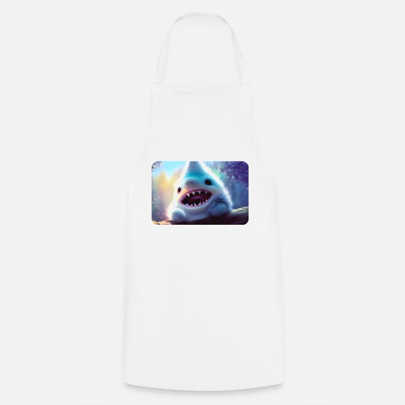 Furry Shark - Kochschürze - Weiß