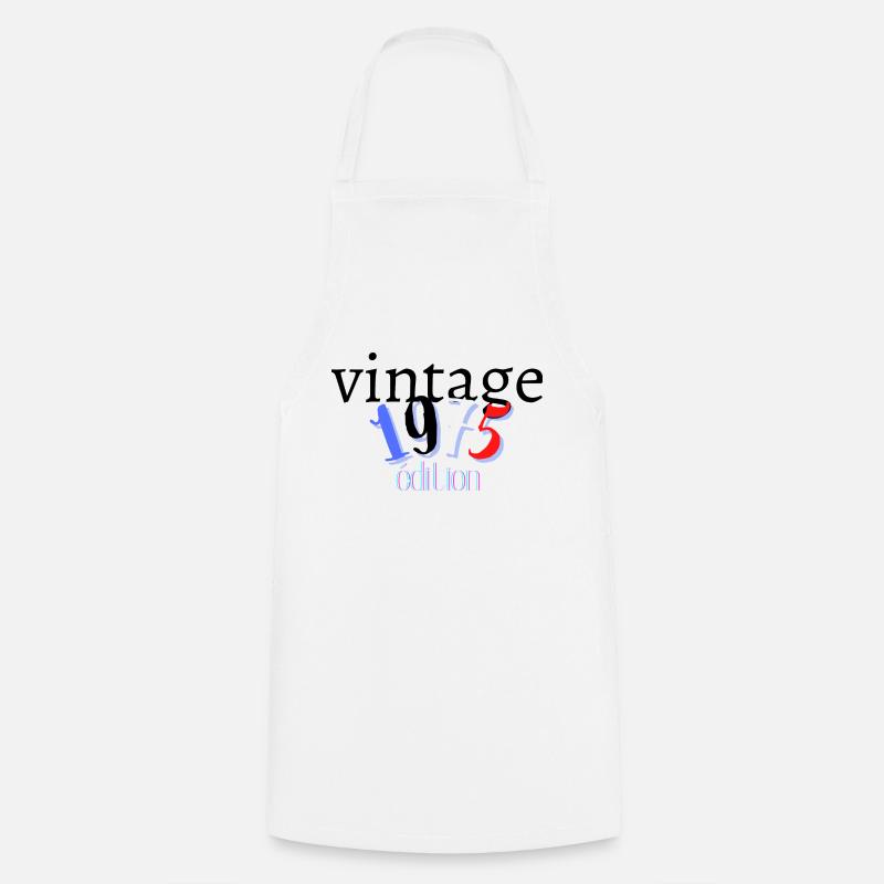 vintage - Tablier de cuisine - blanc