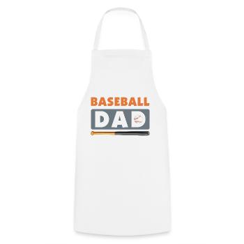Baseball dad - Cooking Apron - white - Front - AI Model Male 185 dark (185cm)