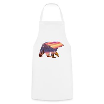 Hiking Mountain hikers Hiking Mountains Mountain hiking - Cooking Apron - white - Front - AI Model Male 185 dark (185cm)