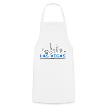 Las Vegas Silhouette - Tablier de cuisine - blanc - Devant - AI Model Male 185 dark (185cm)