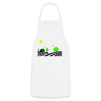 ferme - Tablier de cuisine - blanc - Devant - AI Model Male 185 dark (185cm)