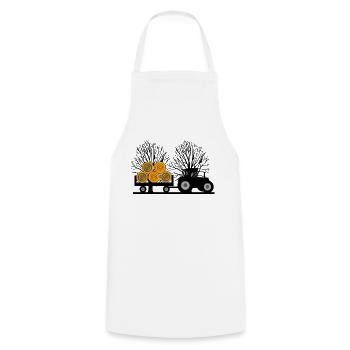 Tracteur - Tablier de cuisine - blanc - Devant - AI Model Male 185 dark (185cm)