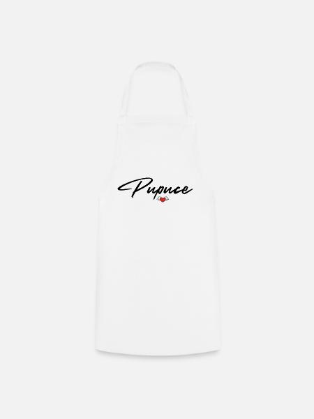 Appelle moi Pupuce ,pupuce design - Tablier de cuisine - blanc