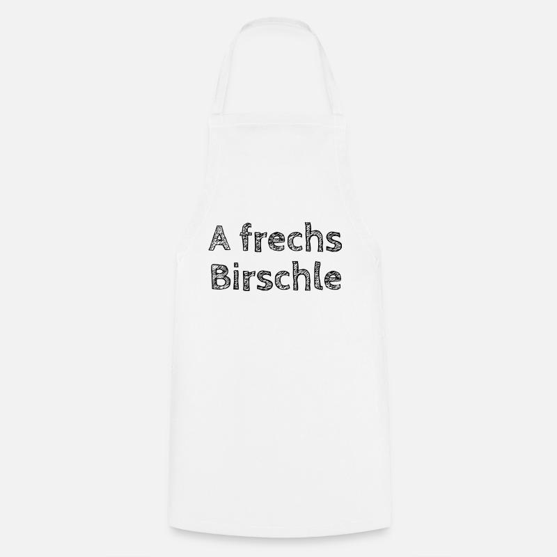 A cheeky Birschle - Cooking Apron - white