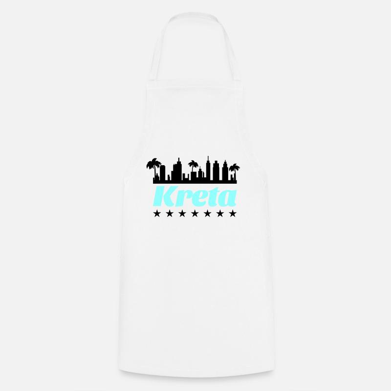 Crète - Tablier de cuisine - blanc