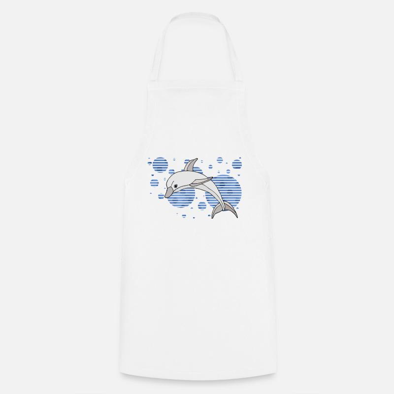 Dolphin - Cooking Apron - white