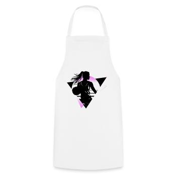 Basketball Basketball Player Fan Neon Colorful - Cooking Apron - white - Front - AI Model Male 185 dark (185cm)