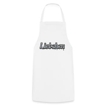 Fun-Shirt « Liebchen » – Typographie - Mercury - Tablier de cuisine - blanc - Devant - AI Model Male 185 dark (185cm)