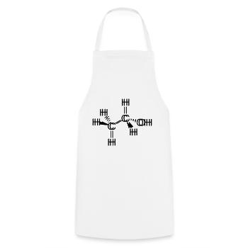 ethanol verschoben alkohol - Kochschürze - Weiß - Vorne - AI Model Male 185 dark (185cm)