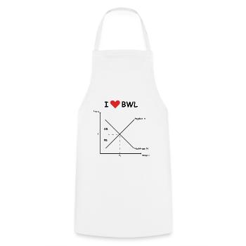 i herz bwl - Kochschürze - Weiß - Vorne - AI Model Male 185 dark (185cm)