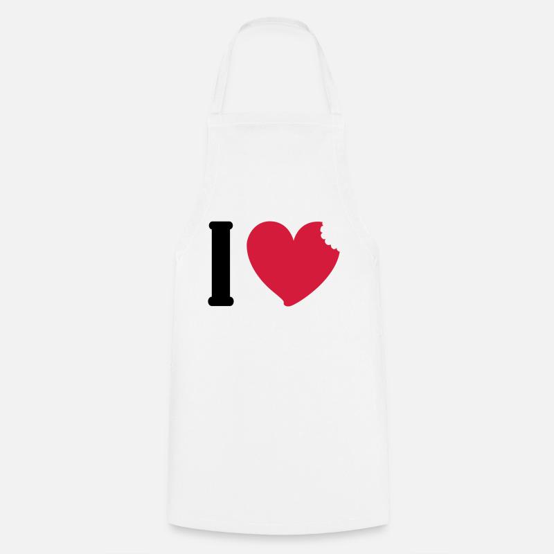 J'aime manger - Tablier de cuisine - blanc