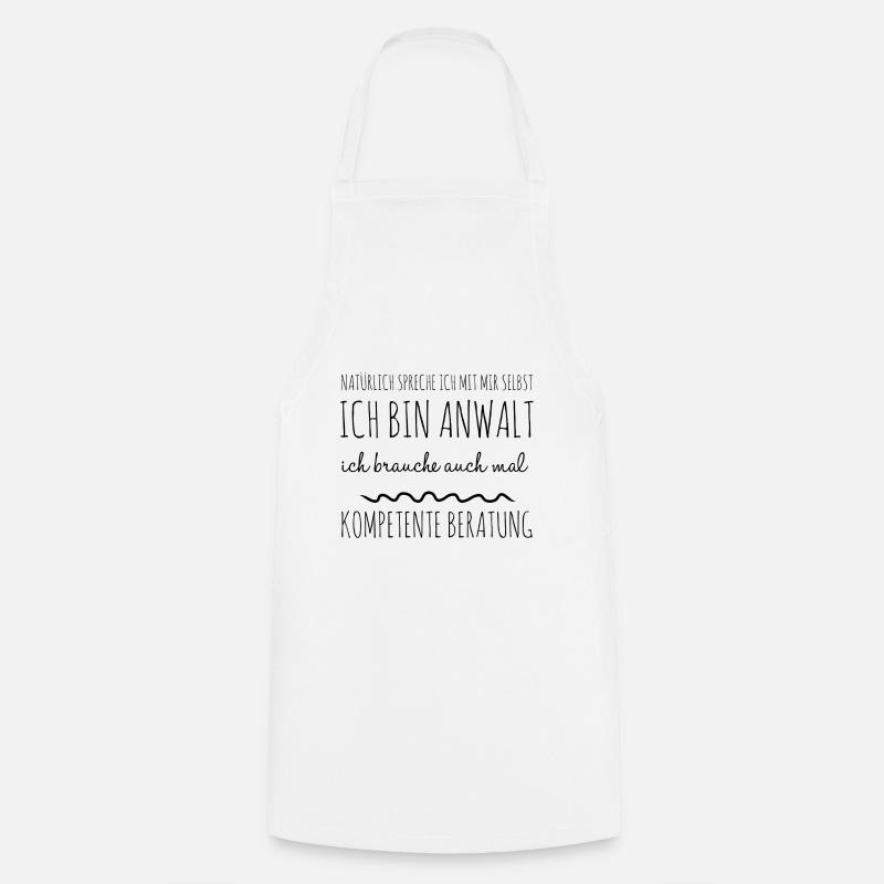 Lustige Geschenkidee Anwalt Kompetenz - Kochschürze - Weiß