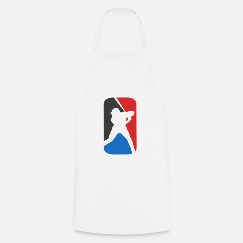 Baseball - Kochschürze - Weiß