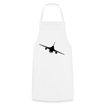 f16 - Kochschürze - Weiß - Vorne - AI Model Male 185 dark (185cm)