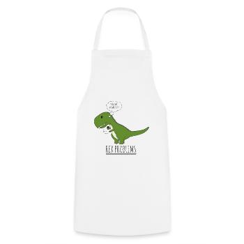T-Rex Dinosaurier Fleischfresser Telefon Geschenk - Kochschürze - Weiß - Vorne - AI Model Male 185 dark (185cm)