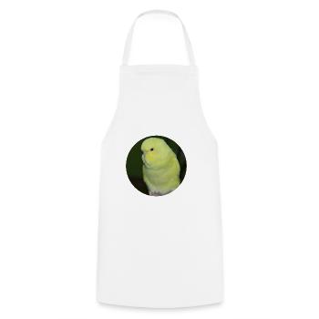 Budgies yellow budgie parakeet - Cooking Apron - white - Front - AI Model Male 185 dark (185cm)