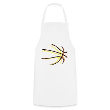 basketball - Tablier de cuisine - blanc - Devant - AI Model Male 185 dark (185cm)