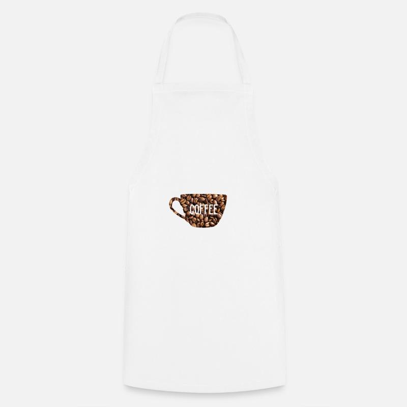 Coffee coffee - Cooking Apron - white