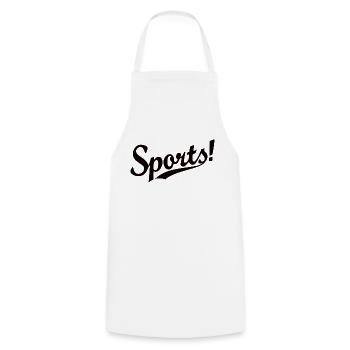 Sport - Kochschürze - Weiß - Vorne - AI Model Male 185 dark (185cm)