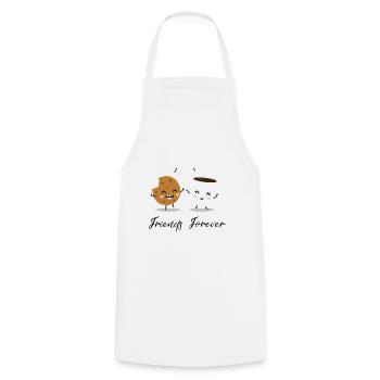 Friends - Cooking Apron - white - Front - AI Model Male 185 dark (185cm)