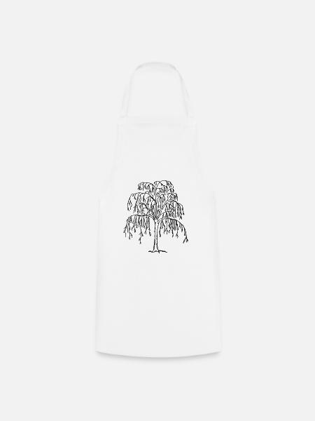 tree - Cooking Apron - white