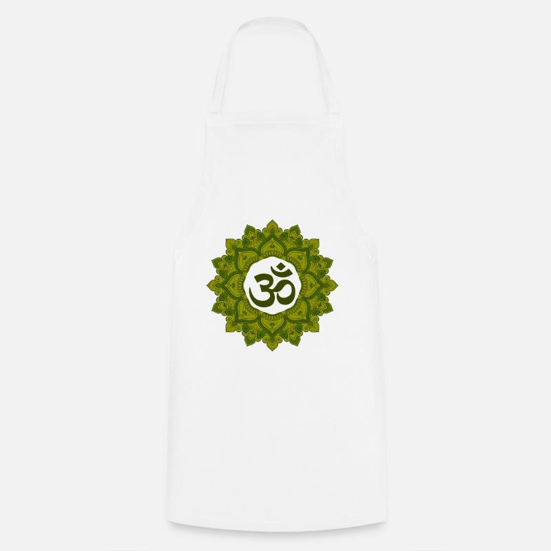 Mandala - Cooking Apron - white