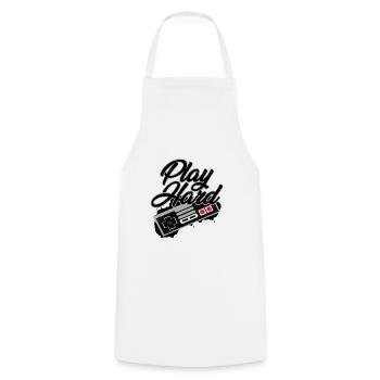 Jouer dur g / s - Tablier de cuisine - blanc - Devant - AI Model Male 185 dark (185cm)