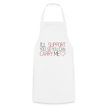 Support & Carry (League of Legends) - Tablier de cuisine - blanc - Devant - AI Model Male 185 dark (185cm)