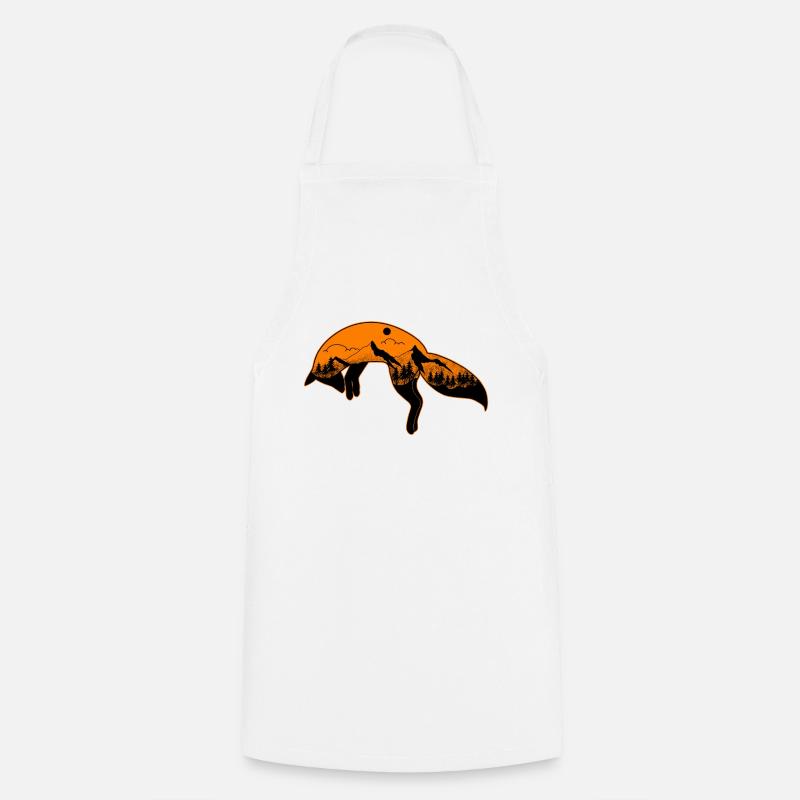 Fox - Cooking Apron - white
