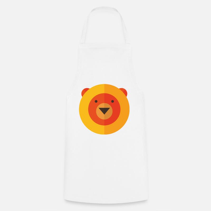 Pop Art Comic Retro Vintage Teddy Bear Circle - Cooking Apron - white