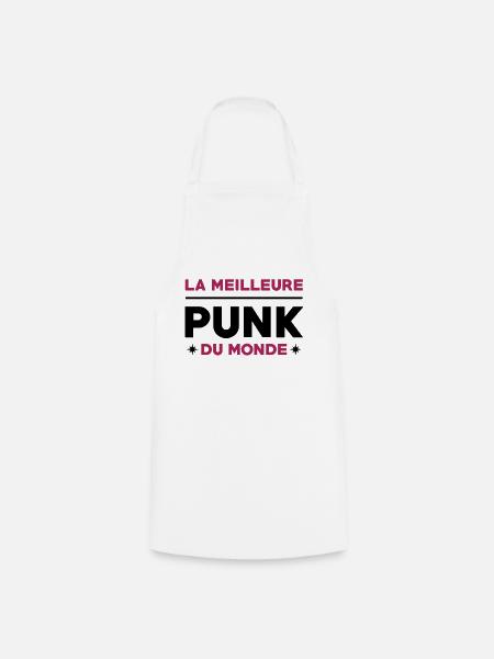 Punk / Rock / Musique / Musicien / Anarchiste - Tablier de cuisine - blanc
