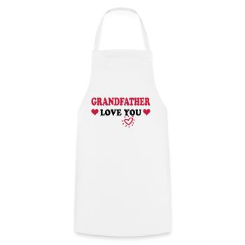 Grandfather love you - Kochschürze - Weiß - Vorne - AI Model Male 185 dark (185cm)