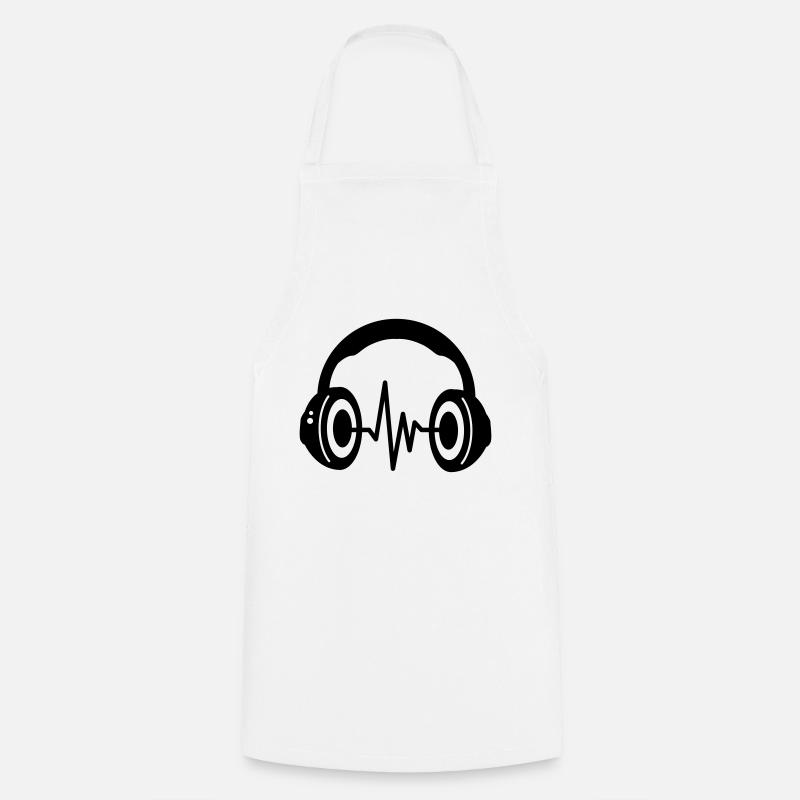 music - Cooking Apron - white