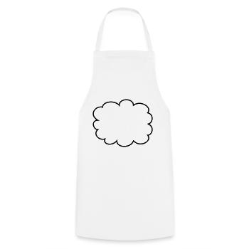 Cloud, bubble - Tablier de cuisine - blanc - Devant - AI Model Male 185 dark (185cm)