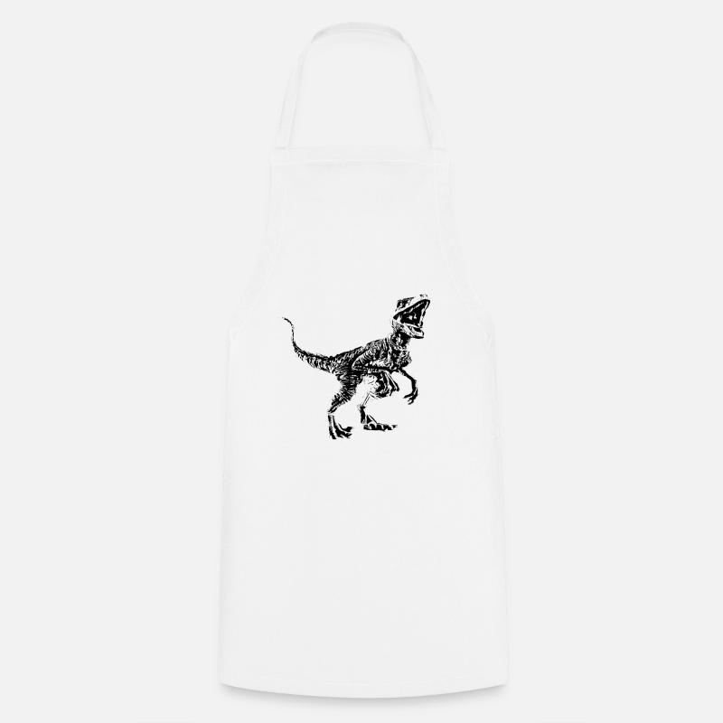 Velociraptor - Cooking Apron - white